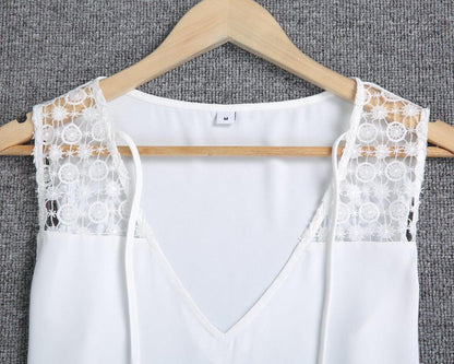 Classy White Plain Sleeveless Mini Dress