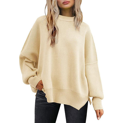 Women's Oversized Batwing Sweater Fall Pullover