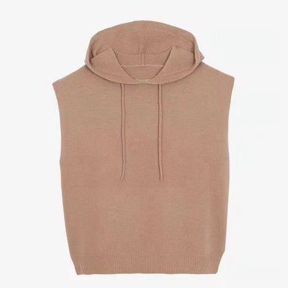 Sleeveless Hoodie Shorts Set