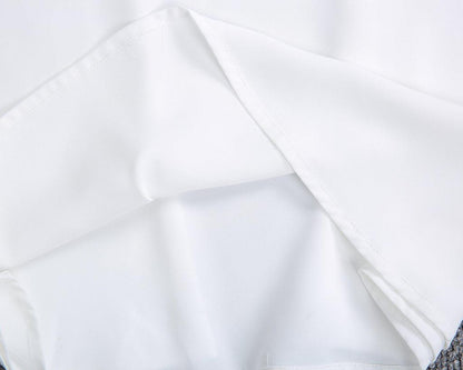 Classy White Plain Sleeveless Mini Dress