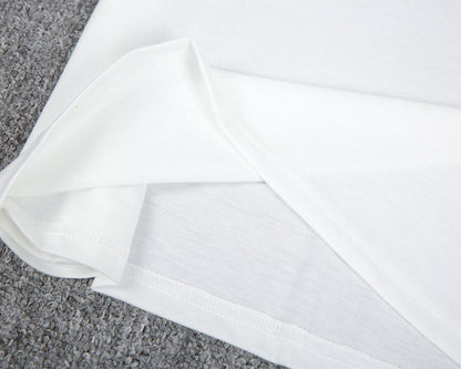 White Patriot Print Short Sleeve Top