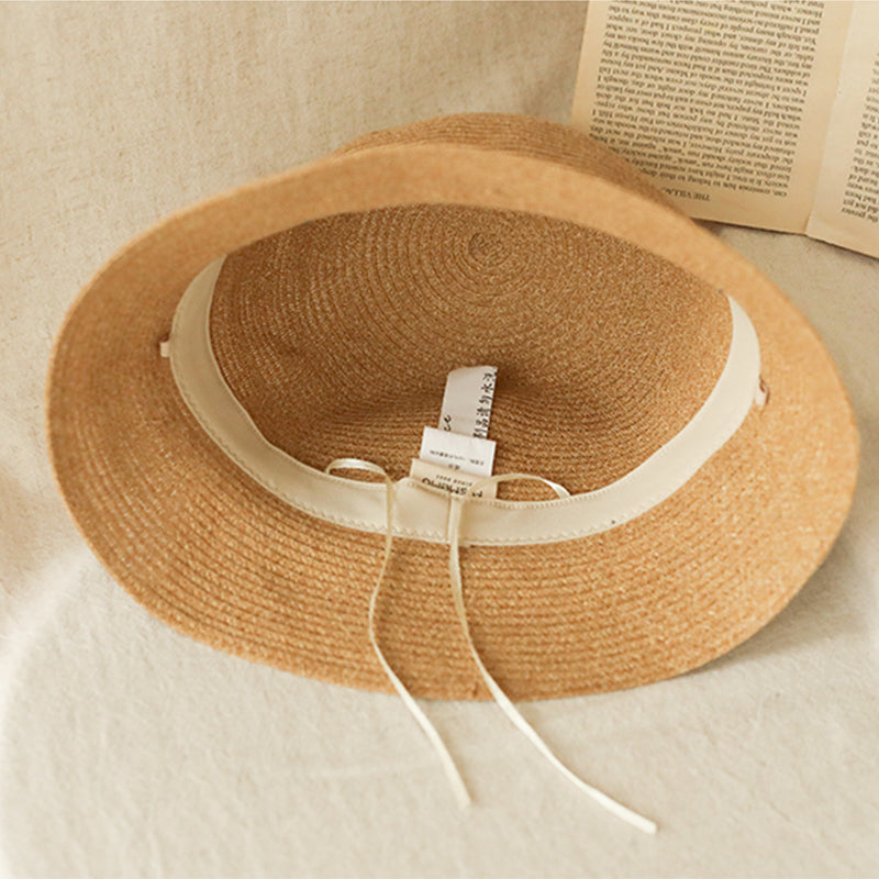 Foldable Bucket Hat Straw Hat