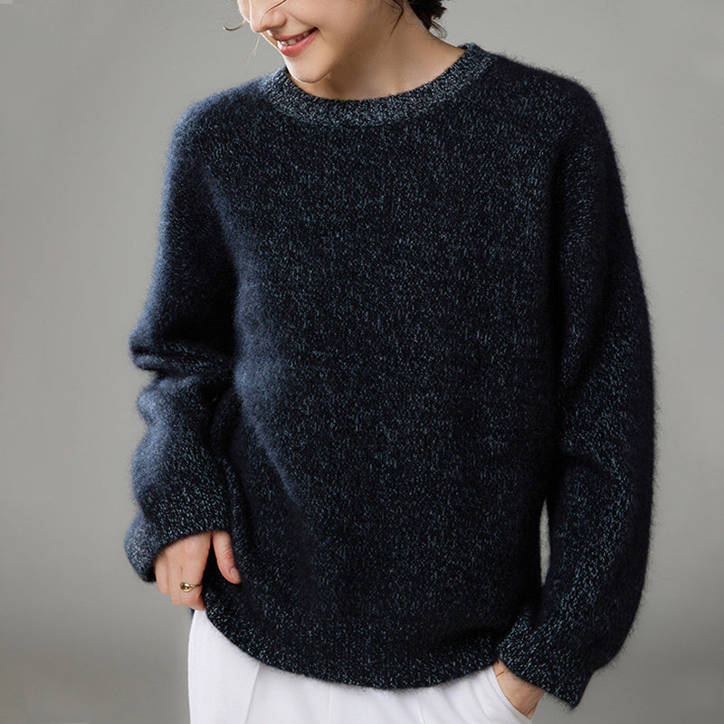 100% Thick Cashmere Crew Neck Sweater