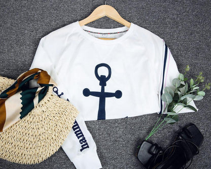Distinctive Print Long Sleeve Sweatshirt
