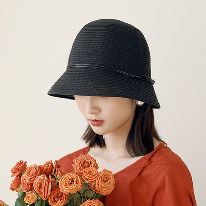 Foldable Bucket Hat Straw Hat