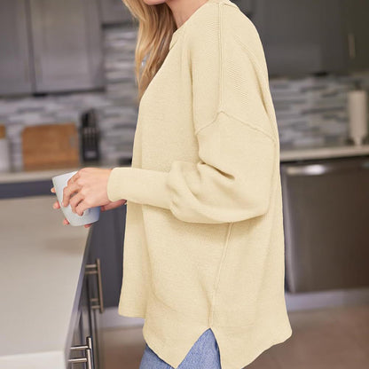 Women's Oversized Batwing Sweater Fall Pullover