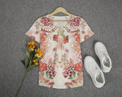 Groovy Print Short Sleeve Top