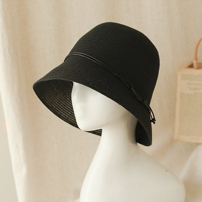 Foldable Bucket Hat Straw Hat